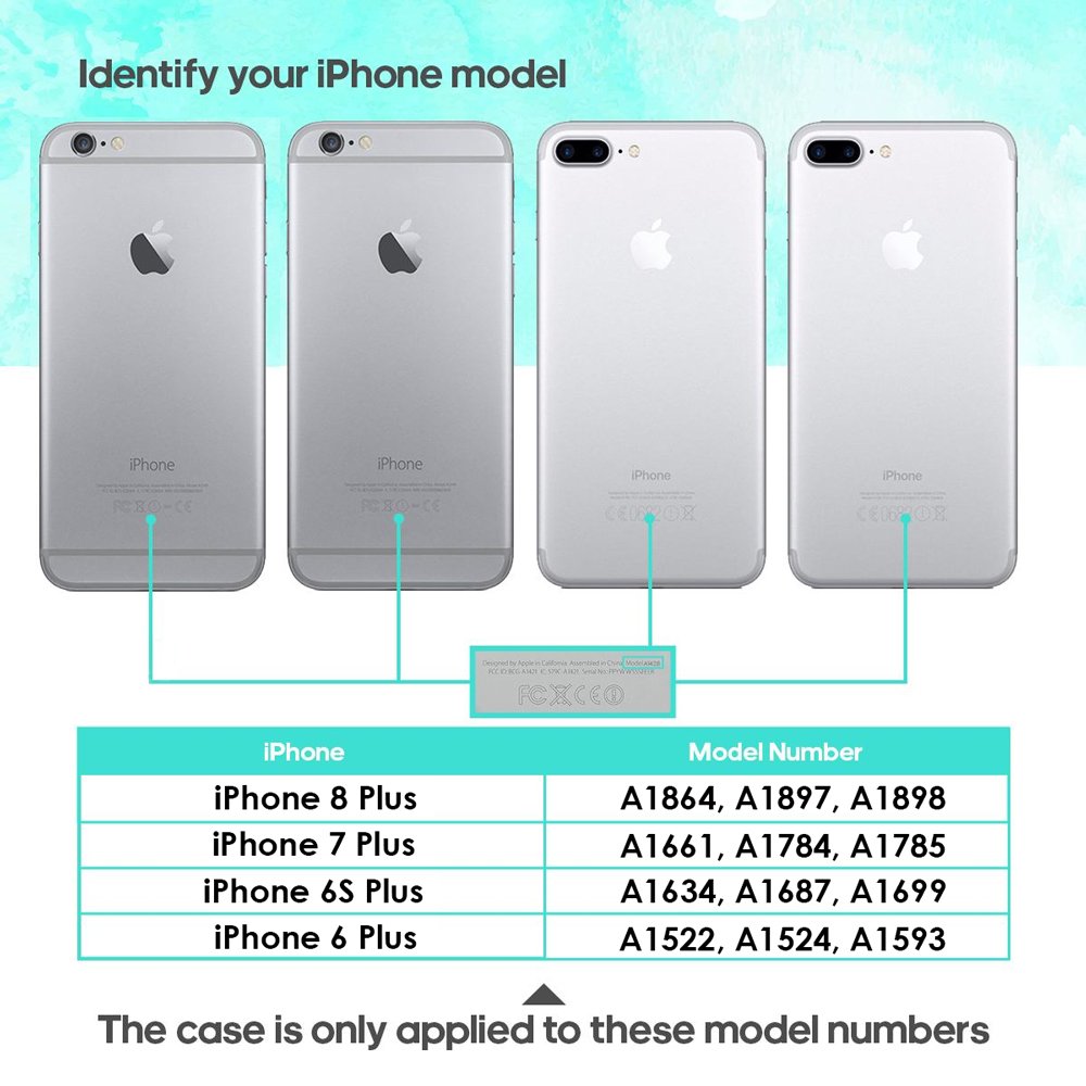 For iPhone 8 Plus/7 Plus/6S Plus/6 Plus Case iCoverLover Clear Cover Transparent